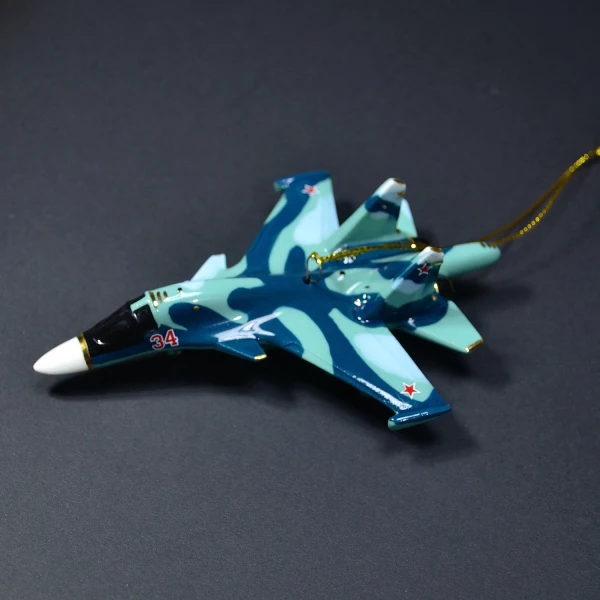 Ёлочная игрушка Самолет- бомбардировщик № 34  (фарфор) серия Самолеты России