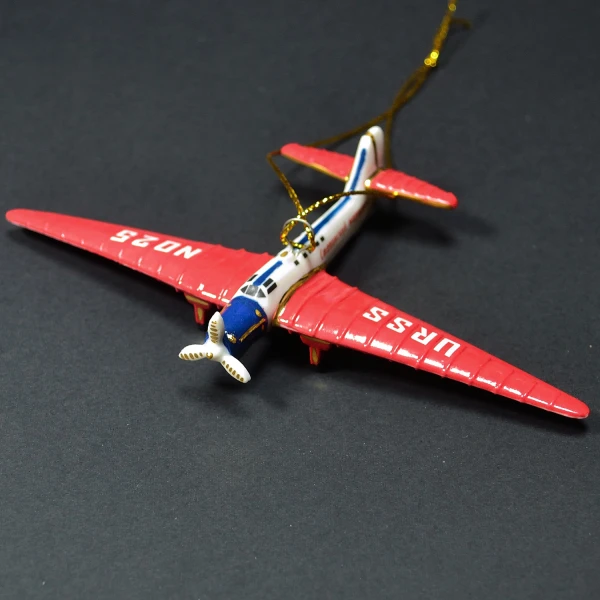 Елочная игрушка самолет АНТ-25 (фарфор) серия Самолеты России Елочная игрушка самолет АНТ-25 (фарфор) серия Самолеты России